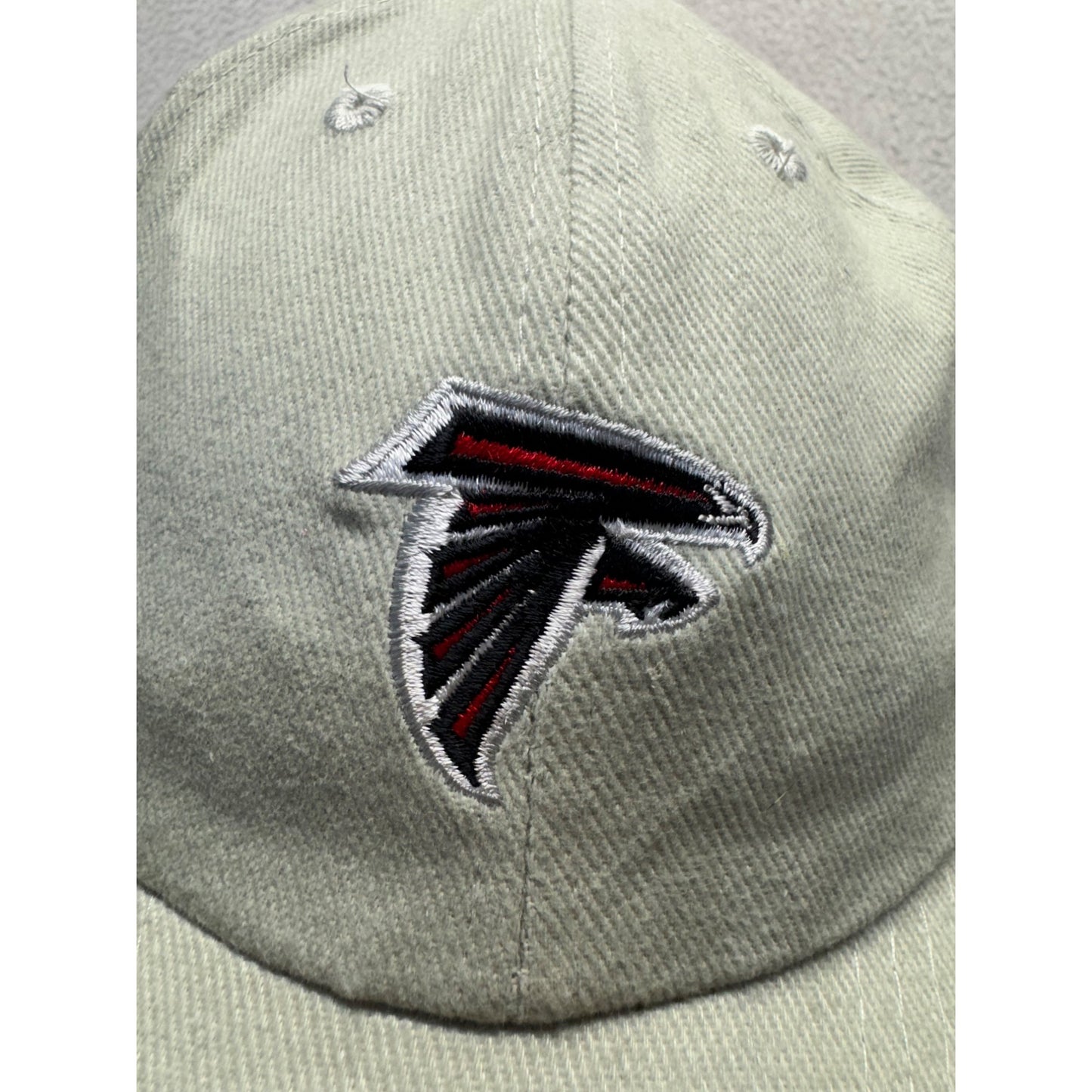 Vintage Atlanta Falcons Beige Adjustable NFL Baseball Cap With Embroidered Logo #9683