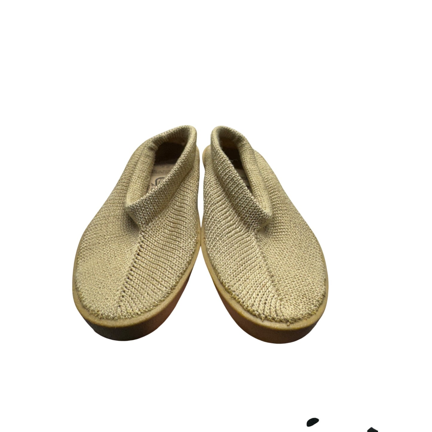 Arcopedico Beige Knit Slip-On Shoes With Rubber Sole Size 38 #9398