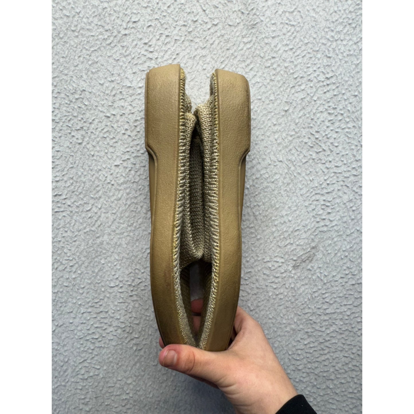 Arcopedico Beige Knit Slip-On Shoes With Rubber Sole Size 38 #9398