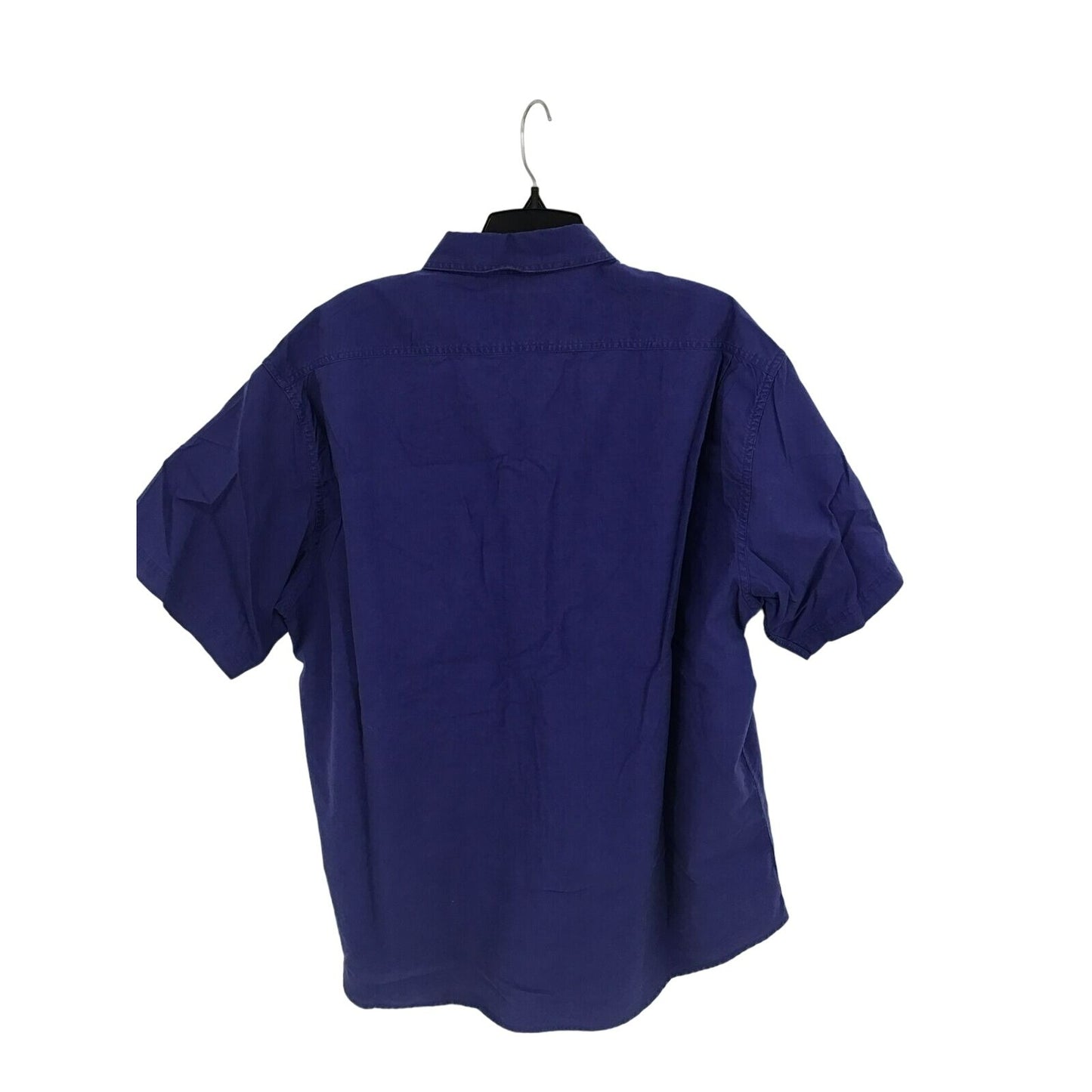 Vintage Men's Woolrich Blue Plaid Short Sleeve