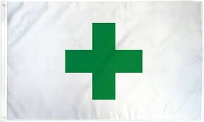 Green Cross Flag #39