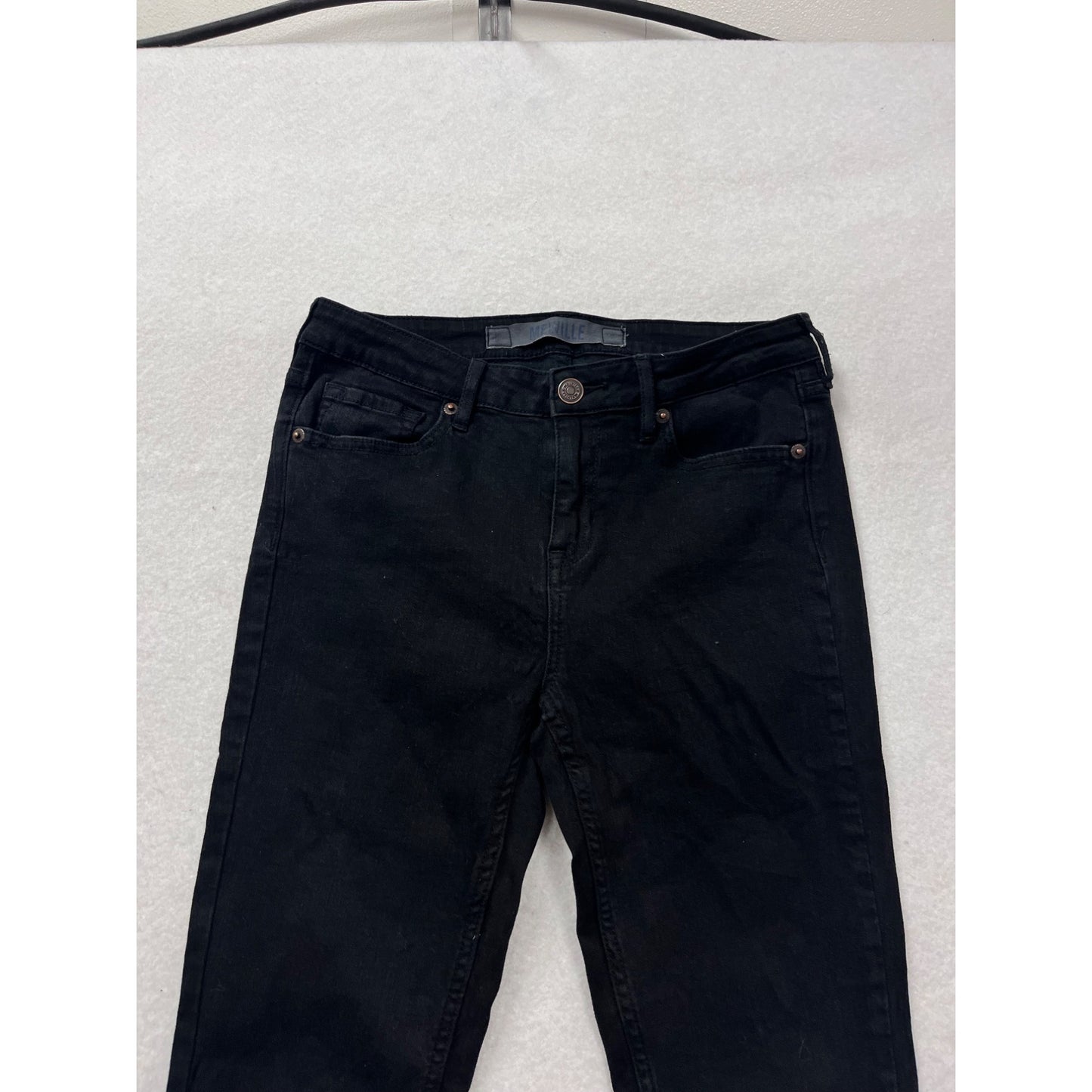 Black High-Waisted Skinny Jeans With Raw Hem Size 26 By Brandy Melville #161A