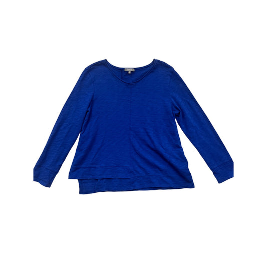 Habitat Womens V-Neck Long Sleeve Blue Top S #378A