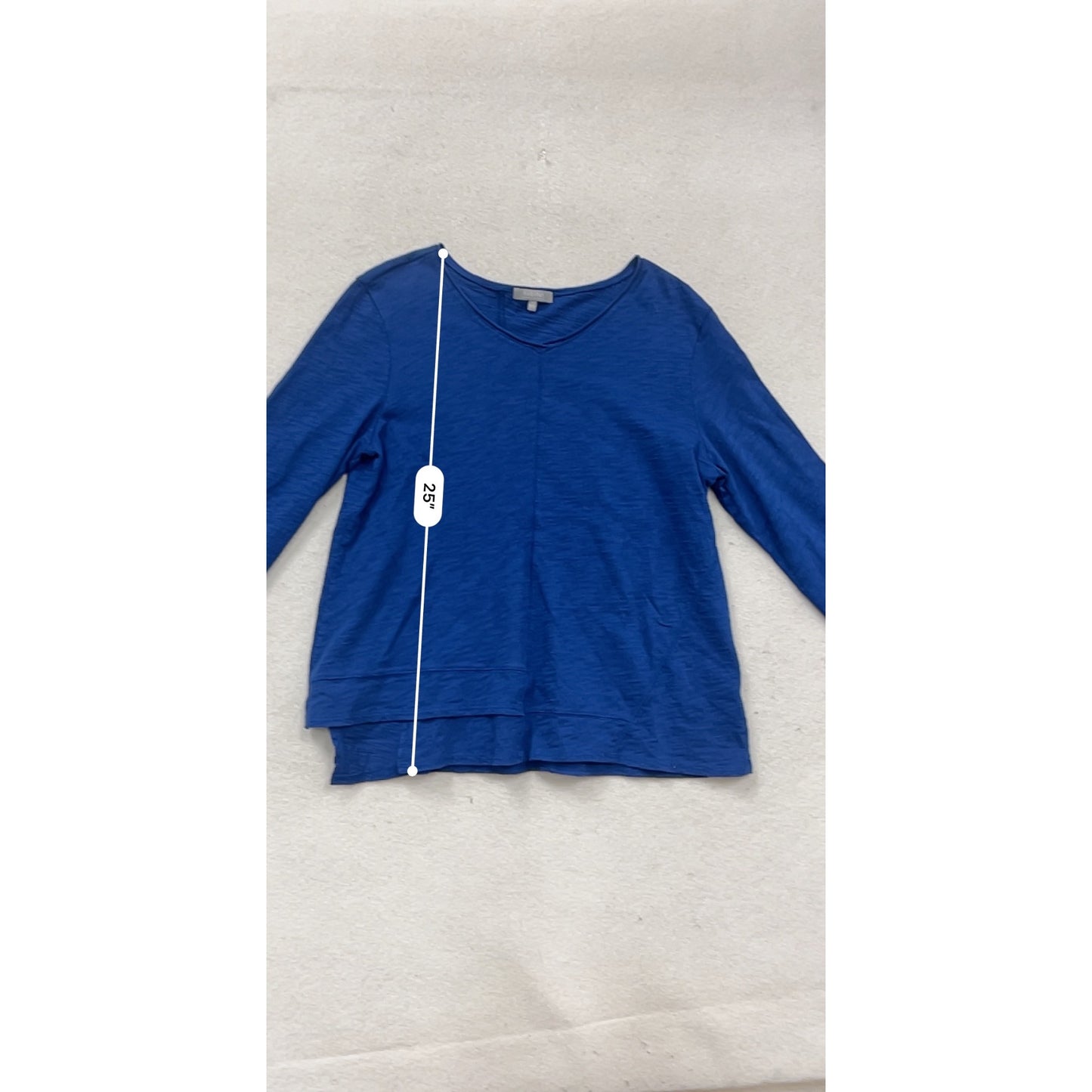 Habitat Womens V-Neck Long Sleeve Blue Top S #378A