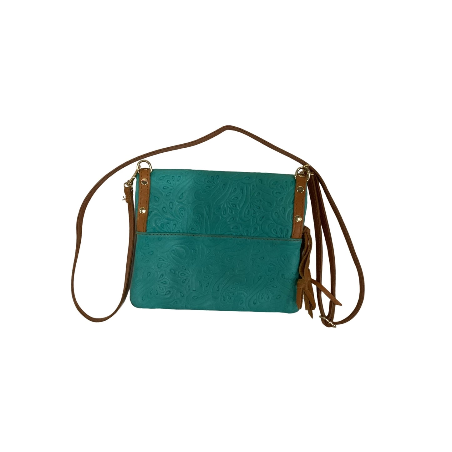 Teal Leather Purse