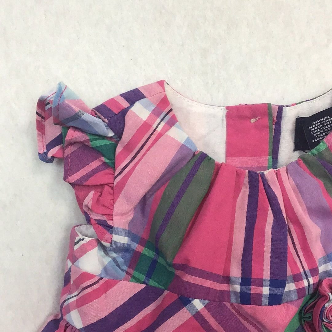 Baby Girl Plaid Dress with Shoes