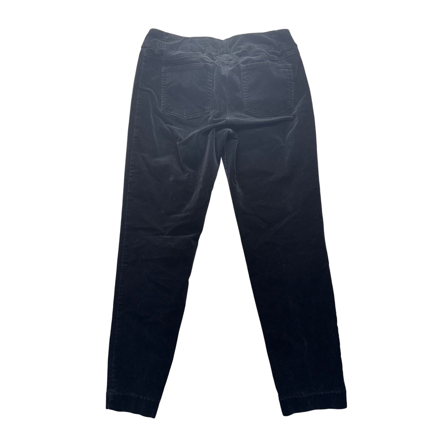 Slim-Sation Black Corduroy Pants Size 10 Stretch Cotton Elastic Waist #9273