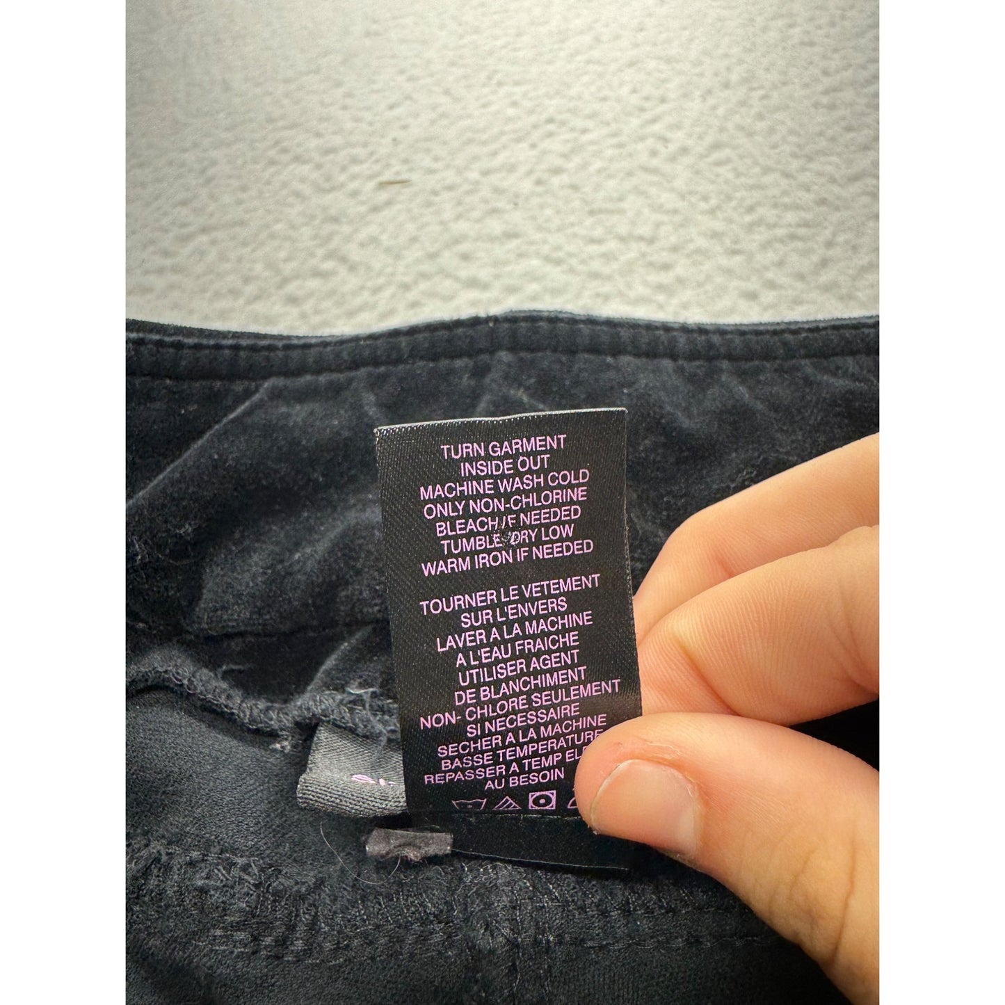Slim-Sation Black Corduroy Pants Size 10 Stretch Cotton Elastic Waist #9273