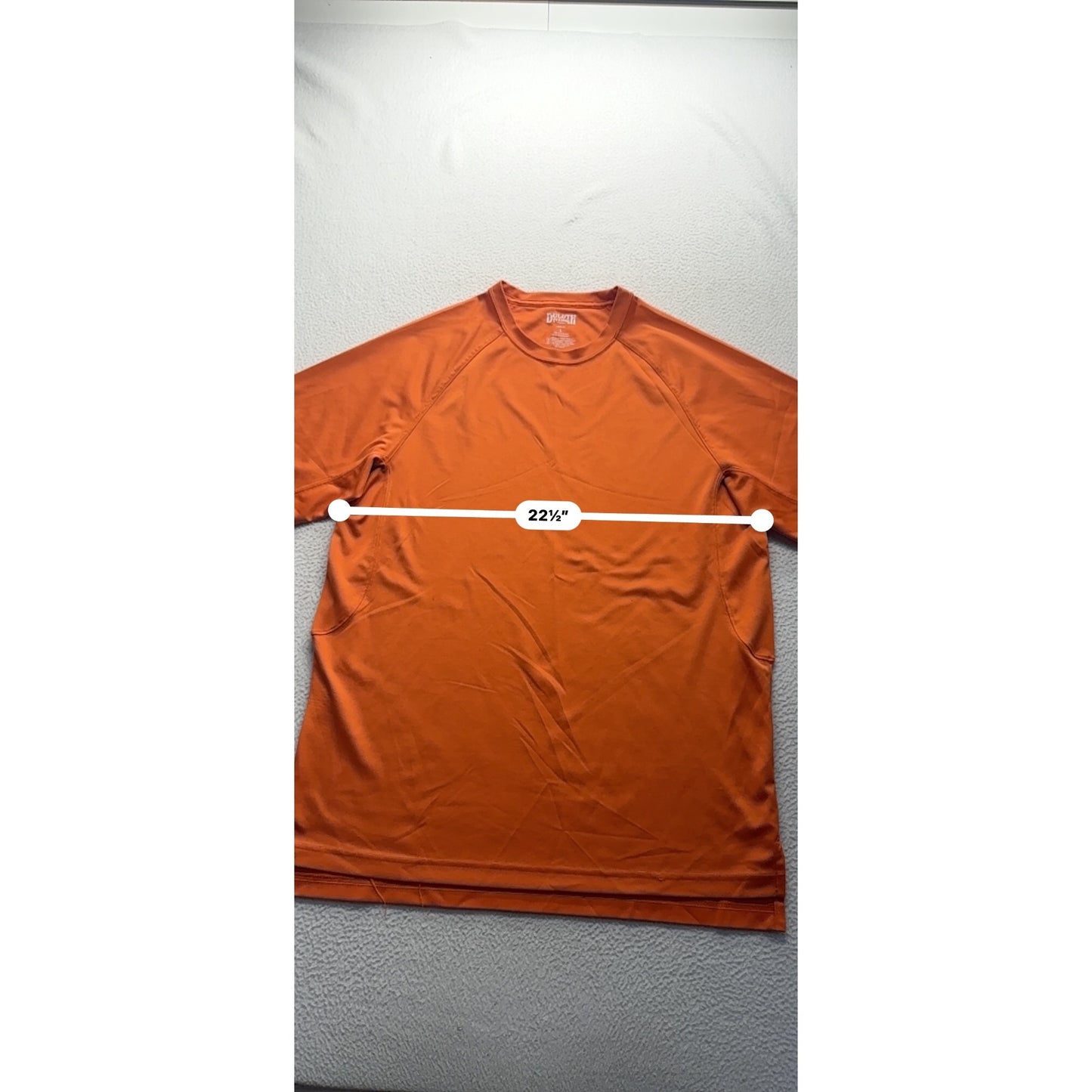 Duluth Trading Co. Orange Trim Fit Shirt L #9340