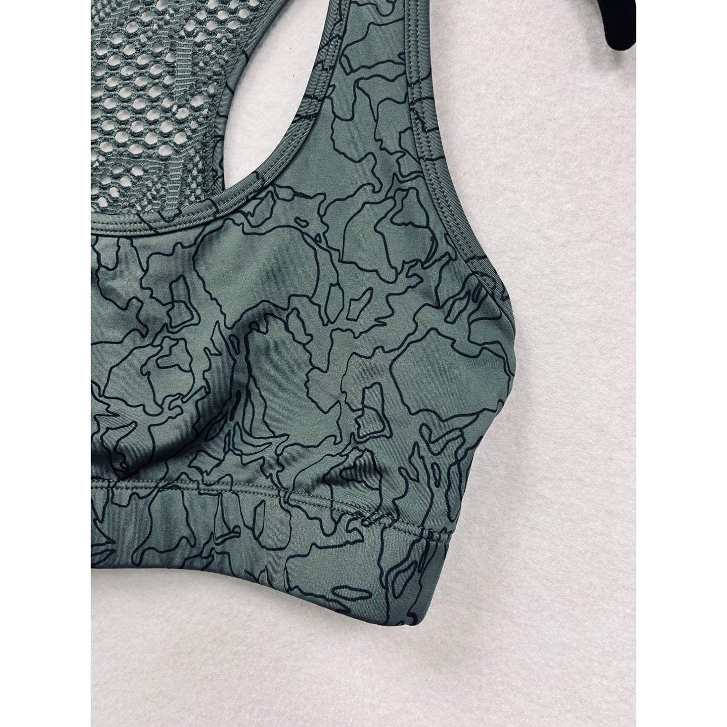 Women’s Zyia Active Green Camouflage Sports Bra #2919