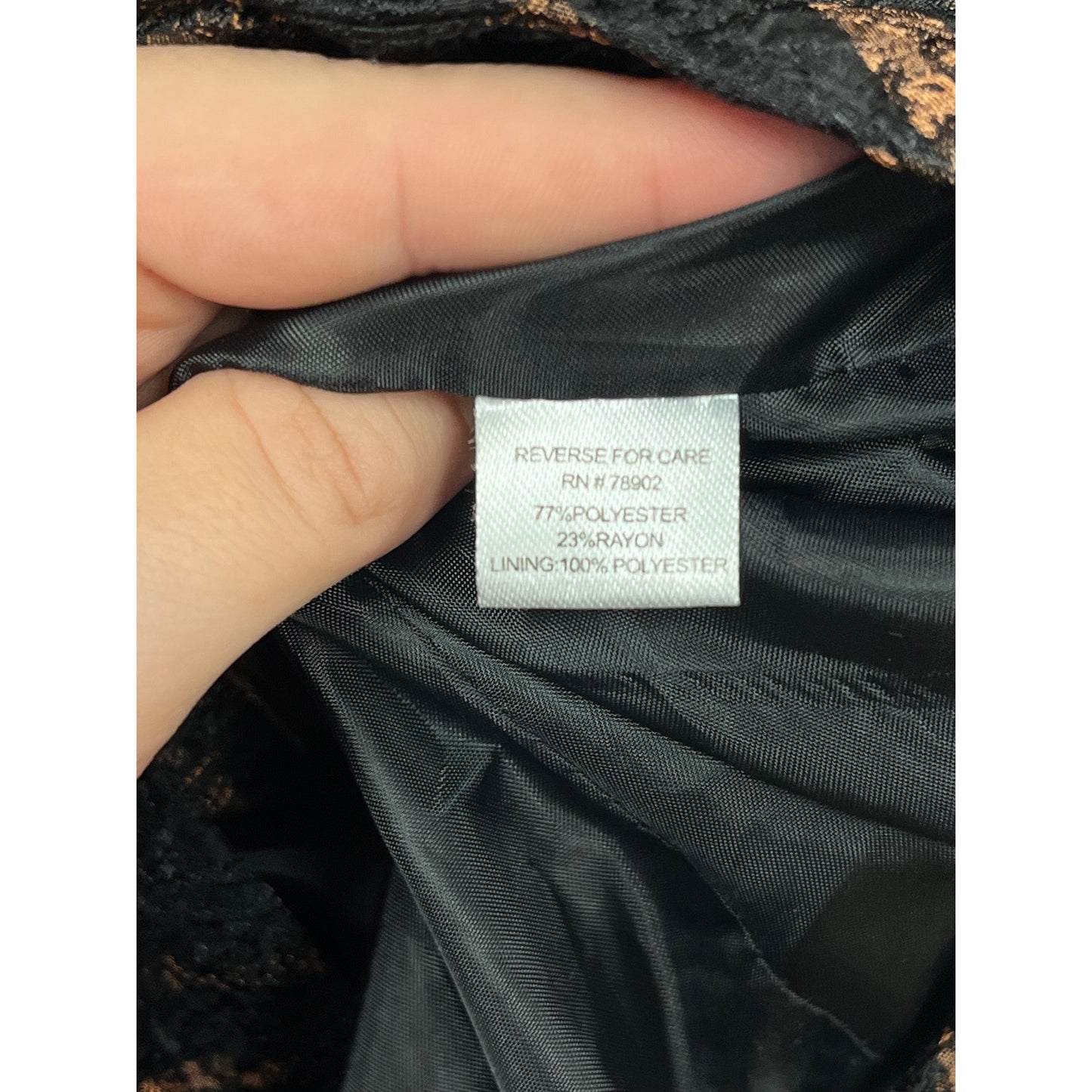 Wern London 2X Black & Copper Textured Open Jacket #967A