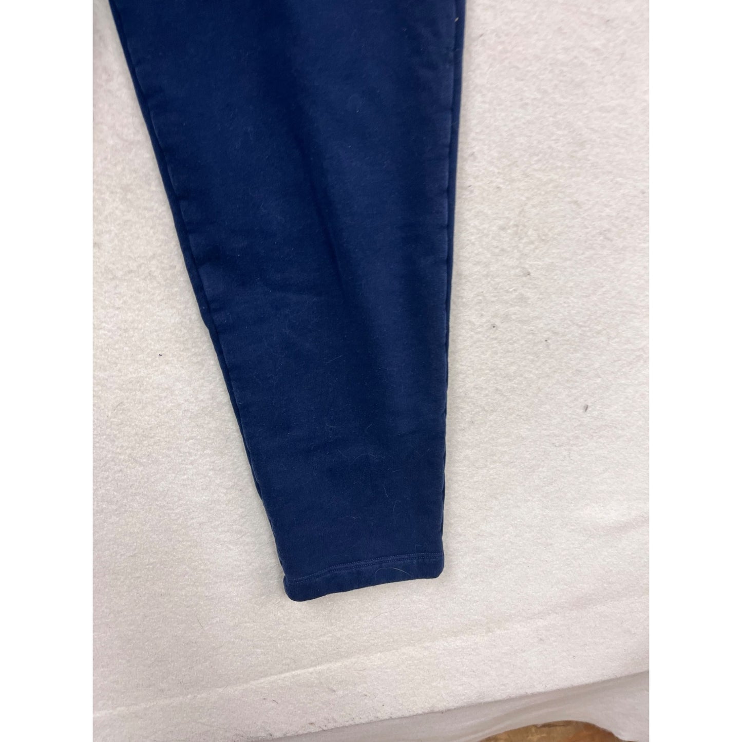 Lands End Navy Blue Serious Sweats Slim Fit Comfortable Jogger Pants S 6-8 #633A