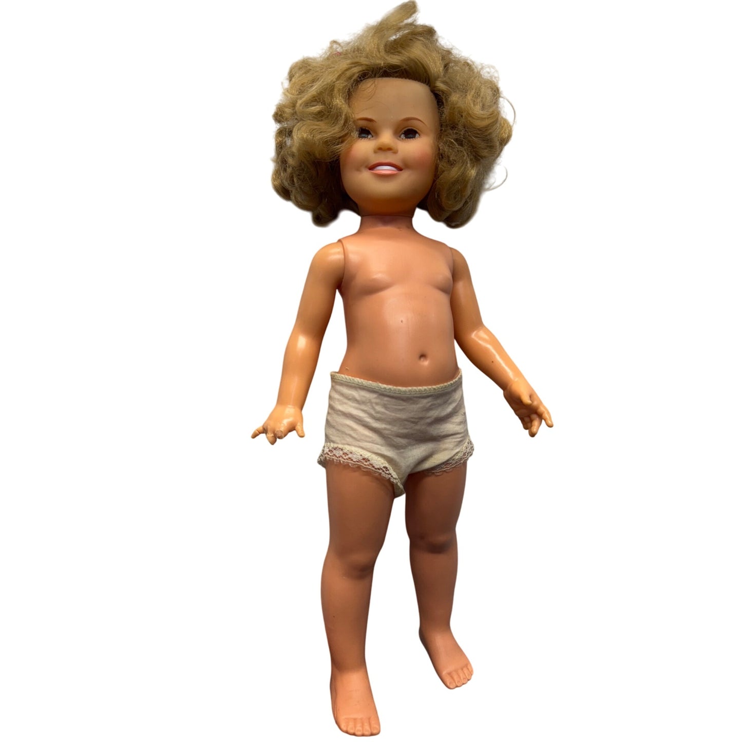 Ideal 1962 Shirley Temple Doll With Curly Hair & Undergarment #423B