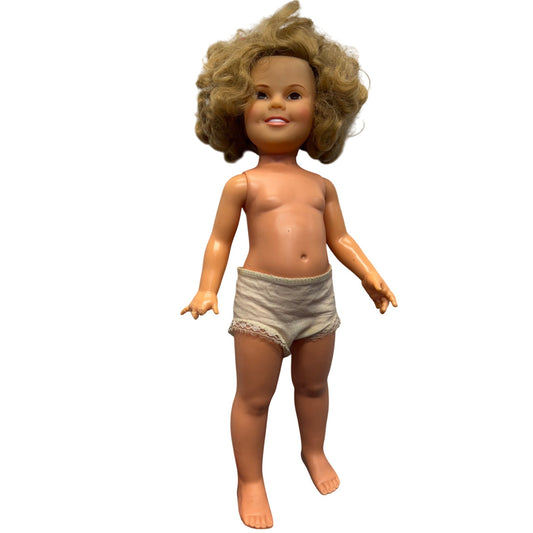 Ideal 1962 Shirley Temple Doll With Curly Hair & Undergarment #423B