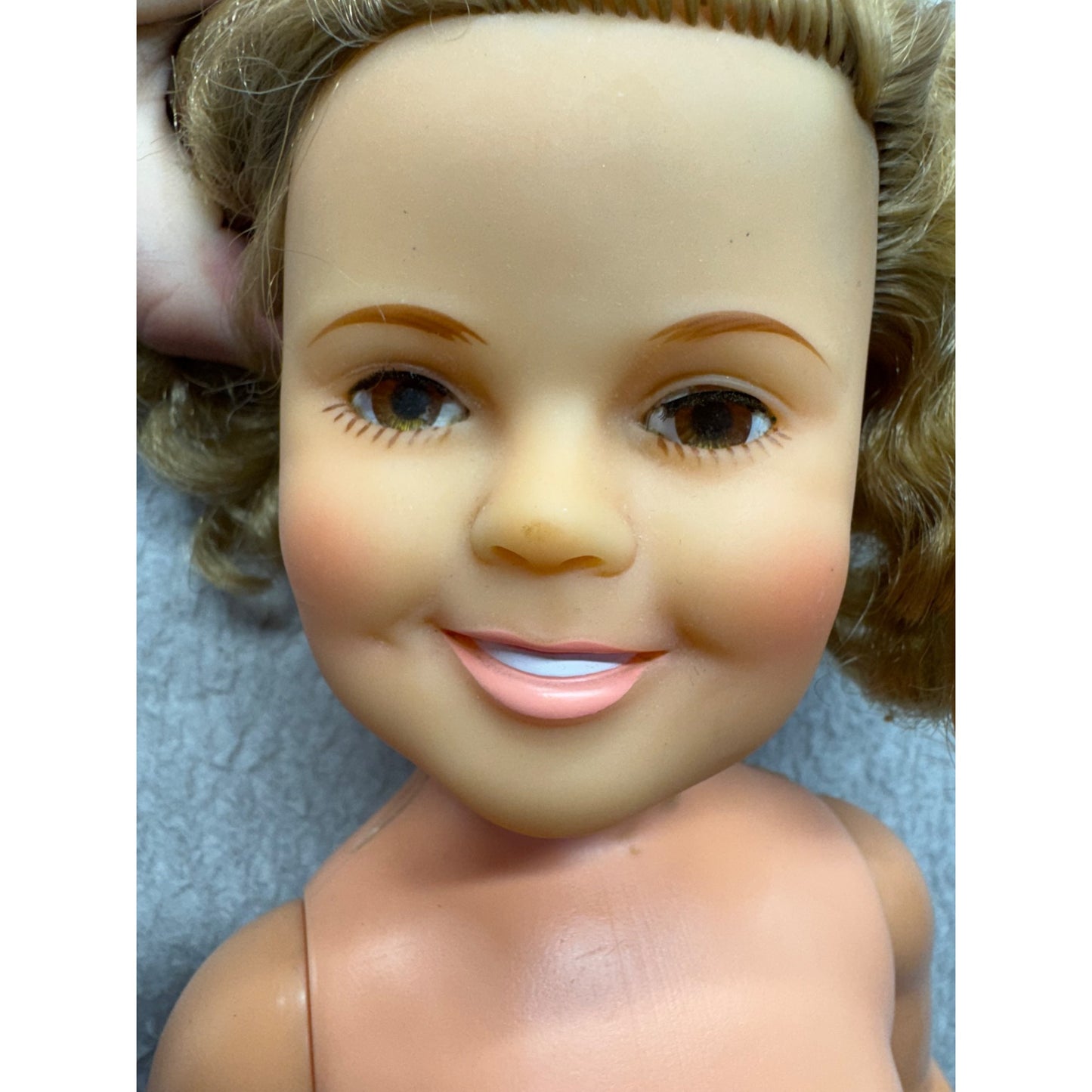 Ideal 1962 Shirley Temple Doll With Curly Hair & Undergarment #423B