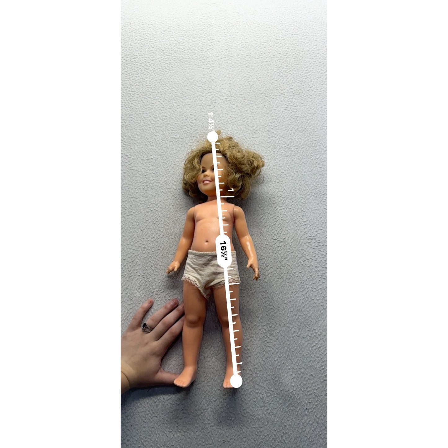 Ideal 1962 Shirley Temple Doll With Curly Hair & Undergarment #423B