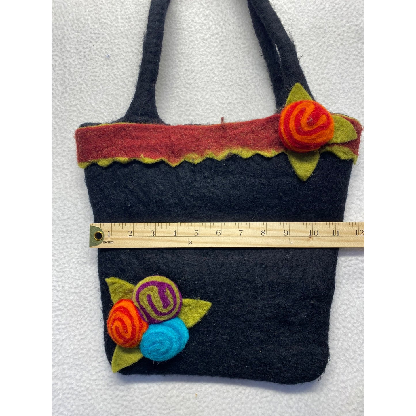 Rising tide Wool Felt Purse #5110