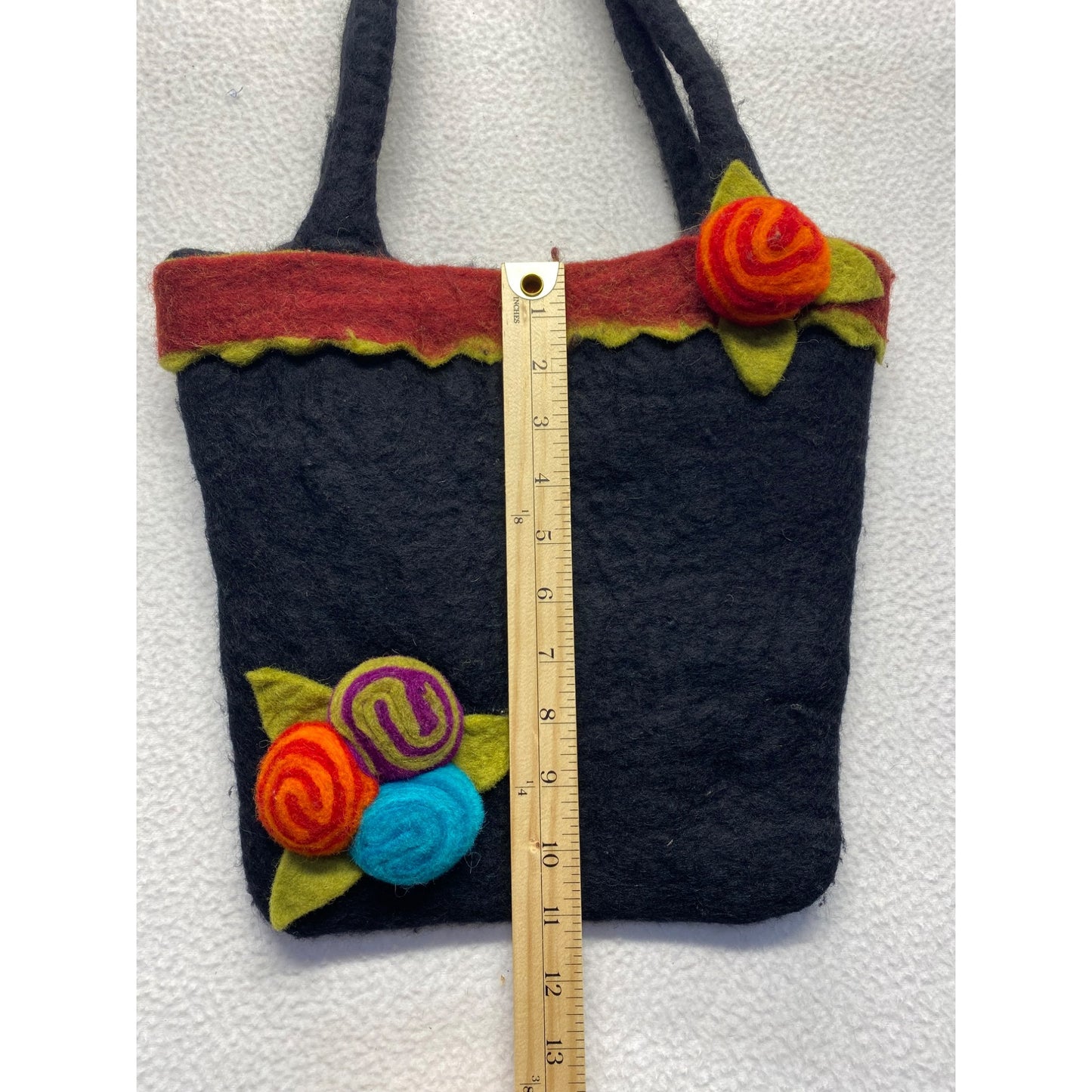 Rising tide Wool Felt Purse #5110