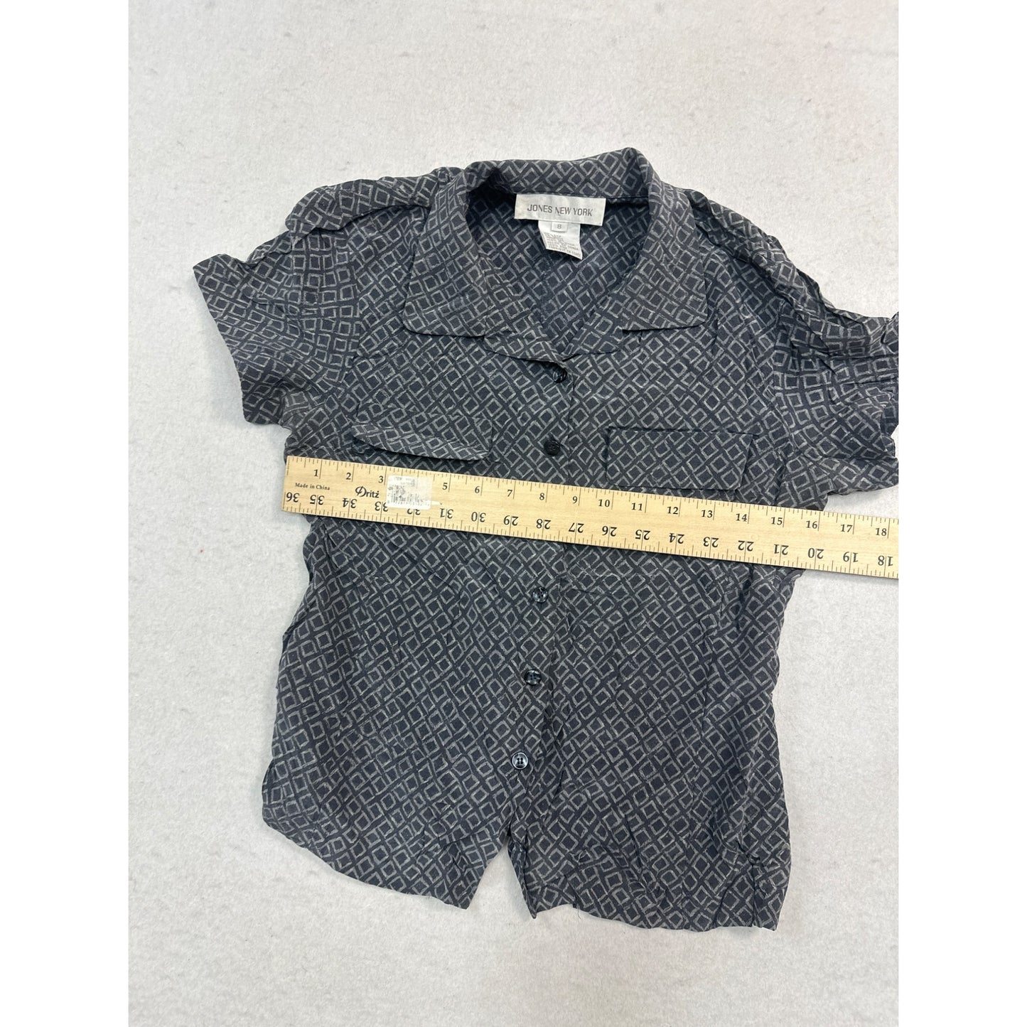 100% silk Jones New York Blouse#2510