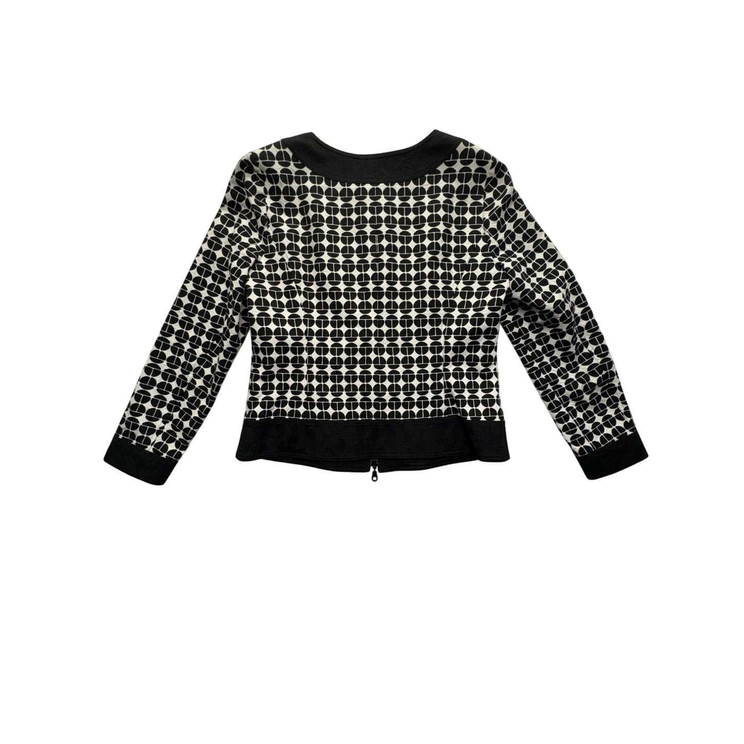 Anthracite Womens Black & White Geometric Print Blazer #7720