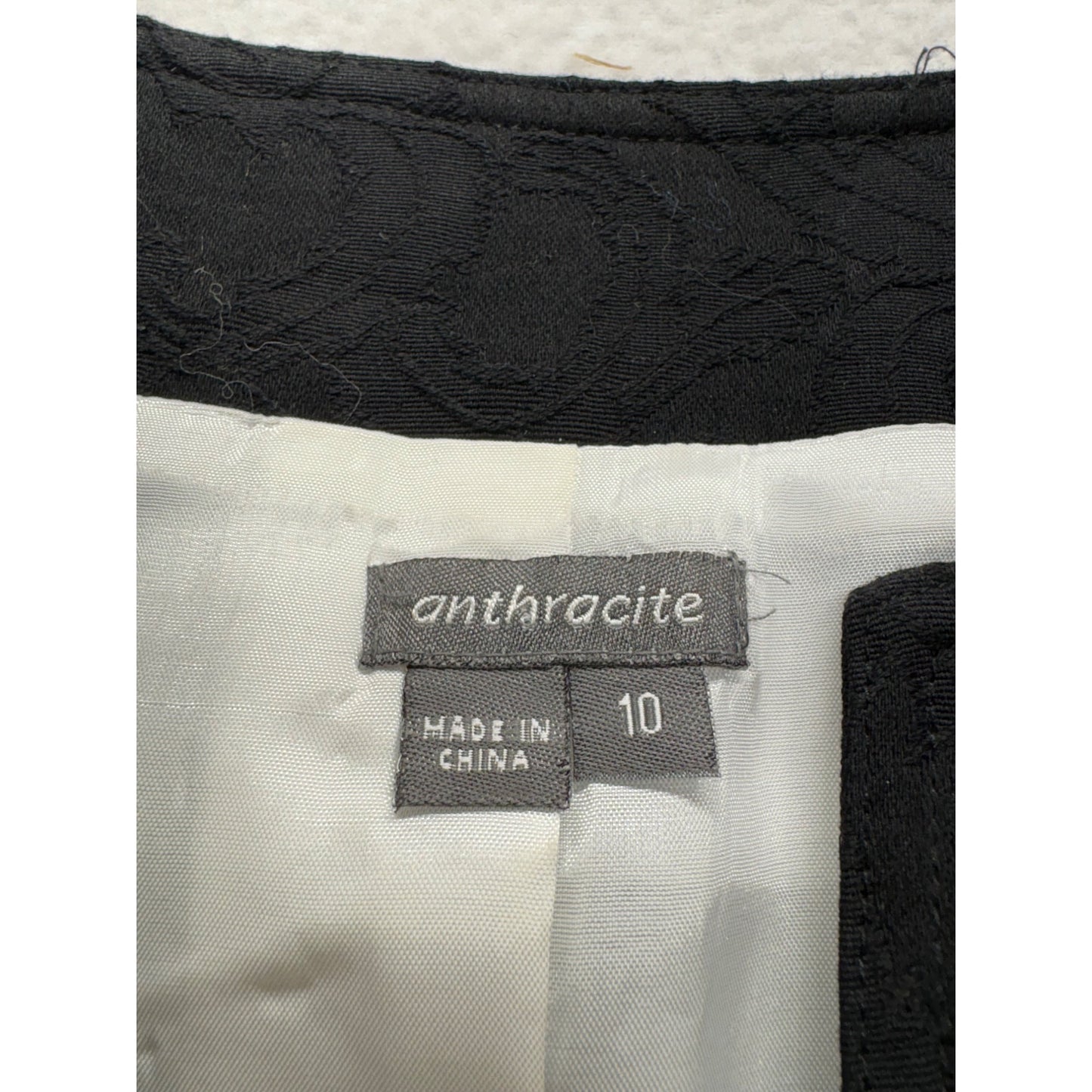 Anthracite Womens Black & White Geometric Print Blazer #7720