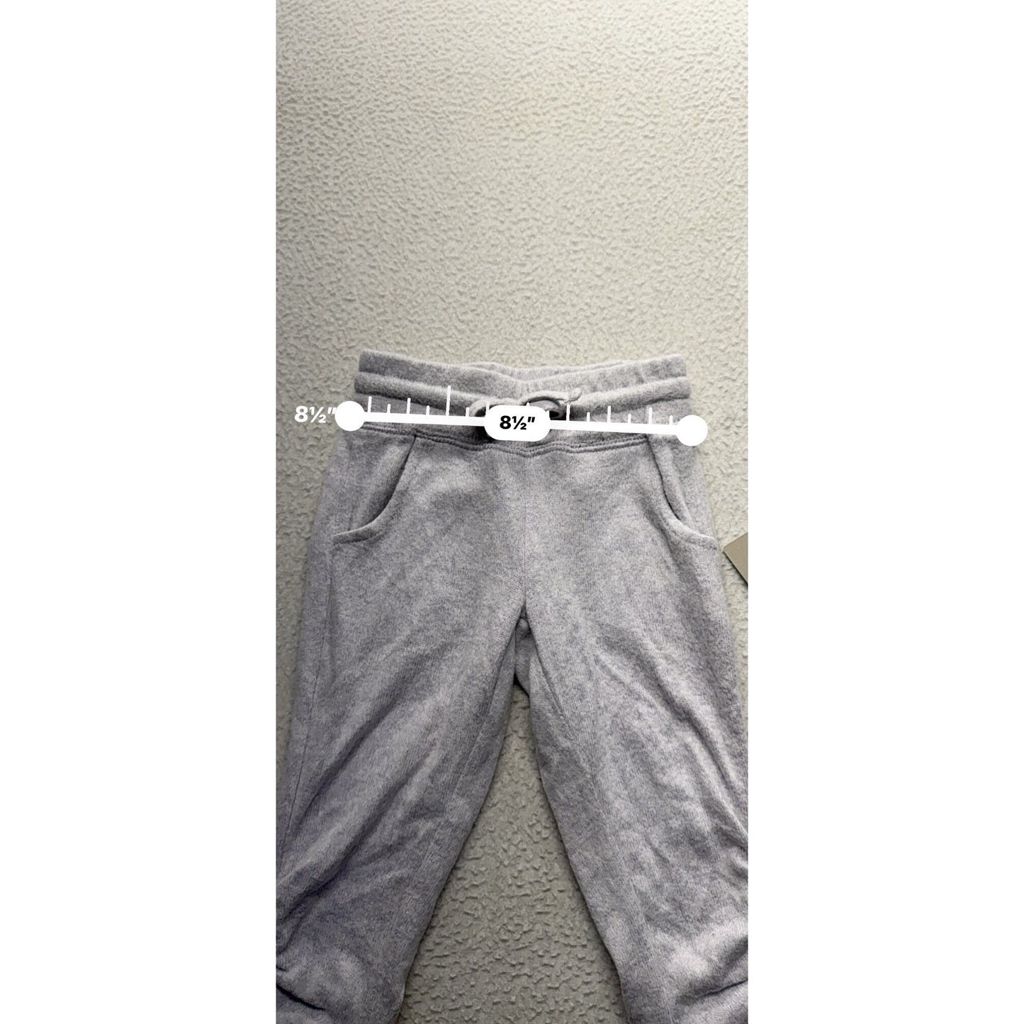 R+R Toddler Heather Gray Jogger Pants With Drawstring Waist 2T #9199