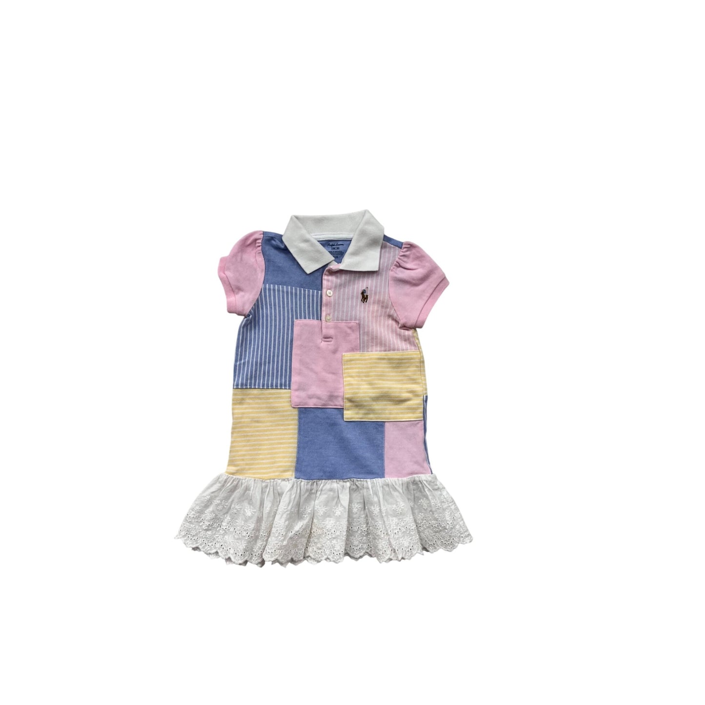 Ralph Lauren Baby Patchwork Polo Dress #8897