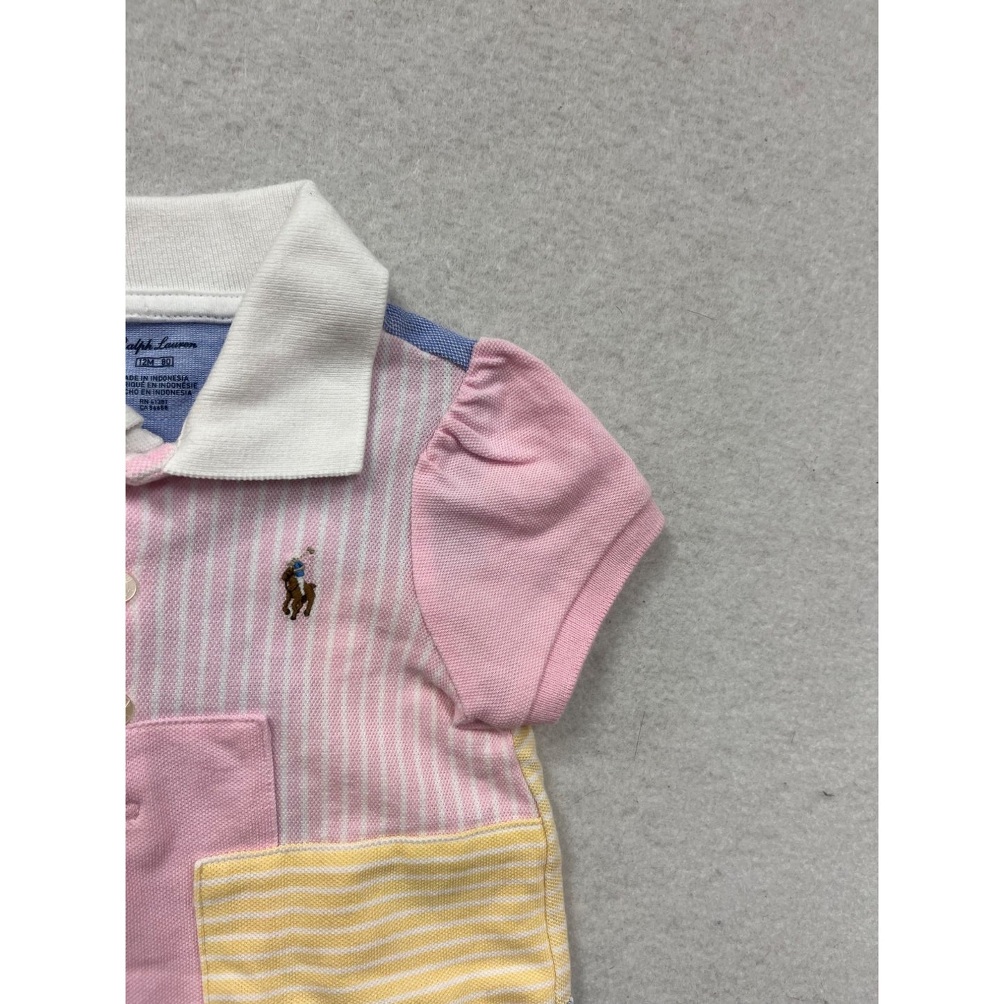 Ralph Lauren Baby Patchwork Polo Dress #8897