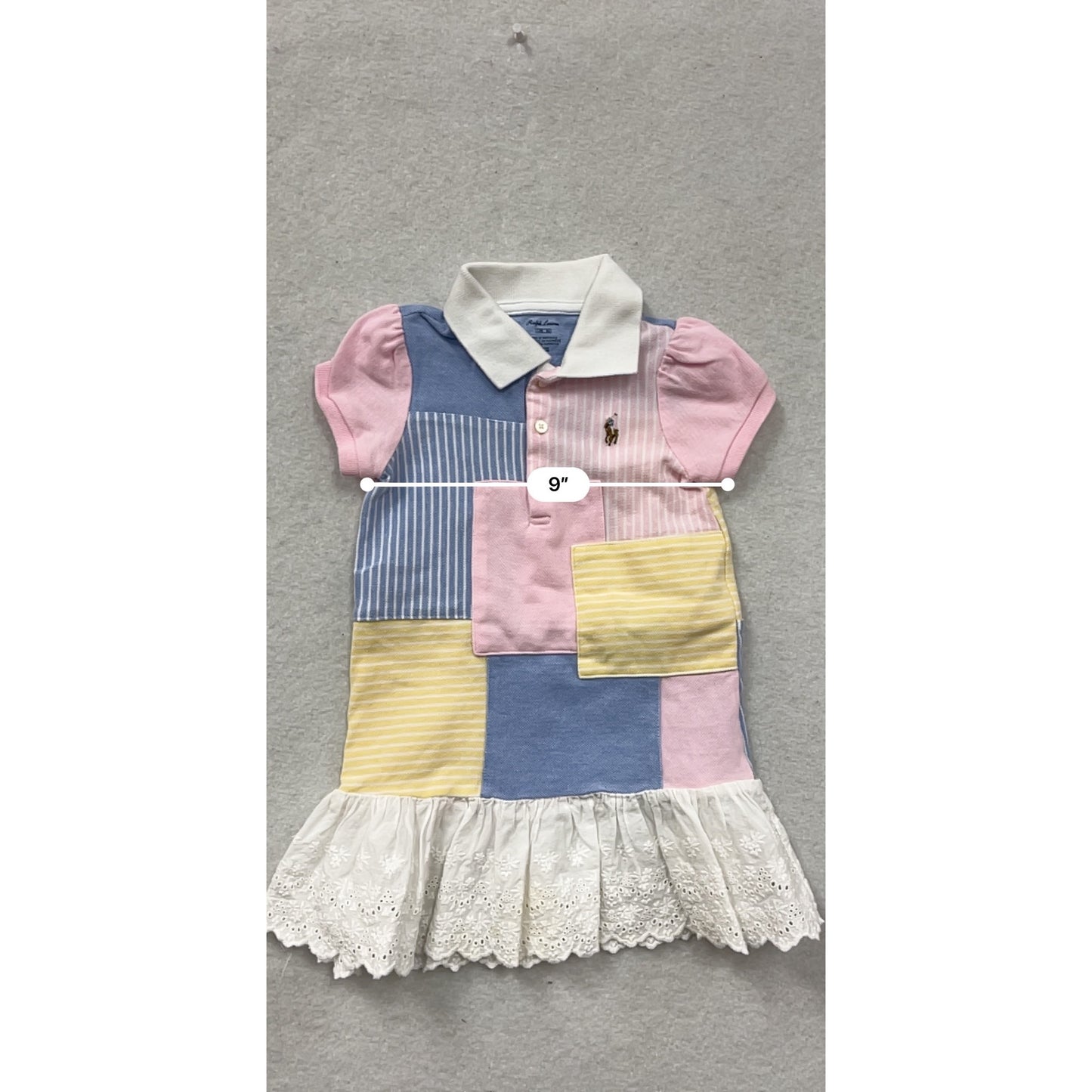 Ralph Lauren Baby Patchwork Polo Dress #8897