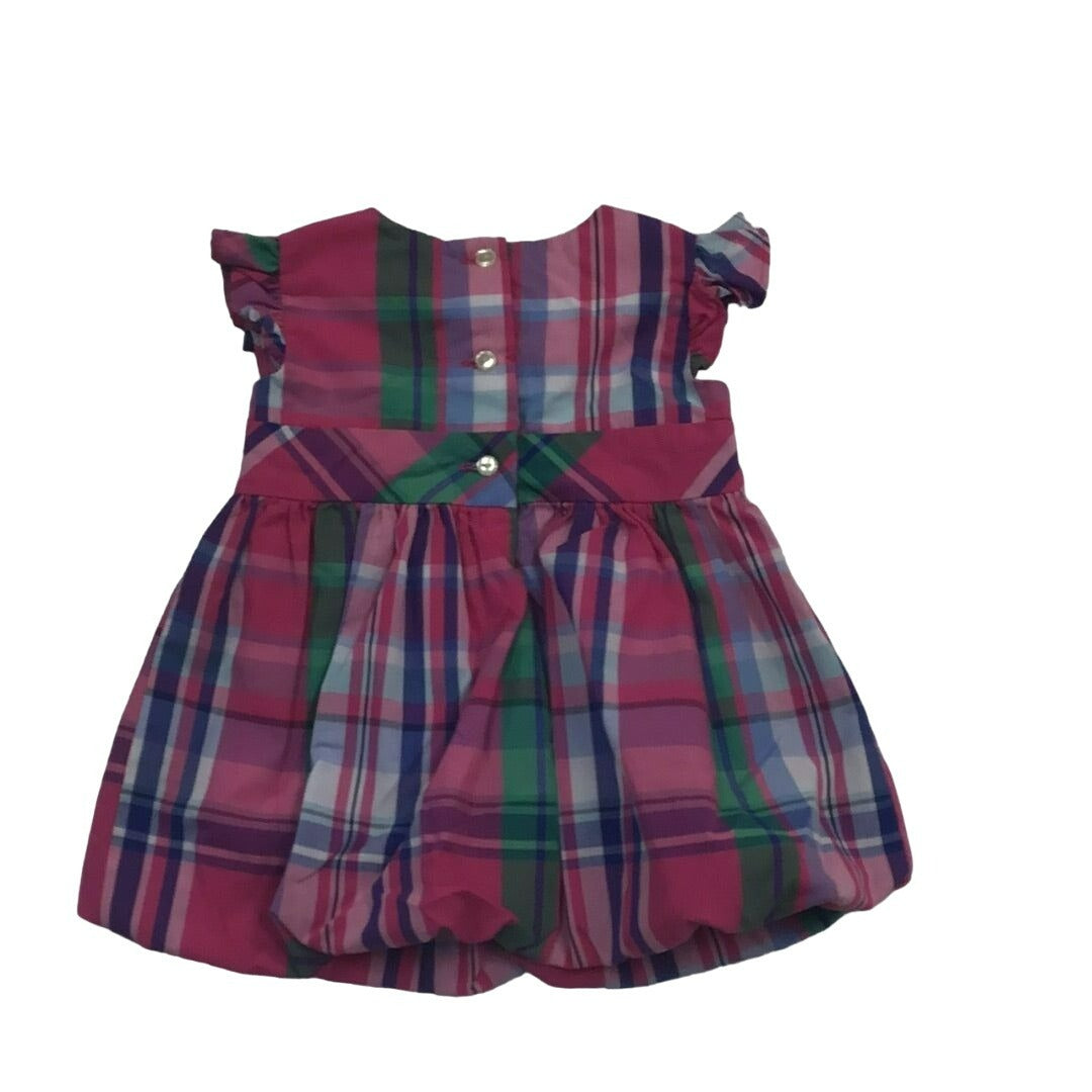 Baby Girl Plaid Dress with Shoes