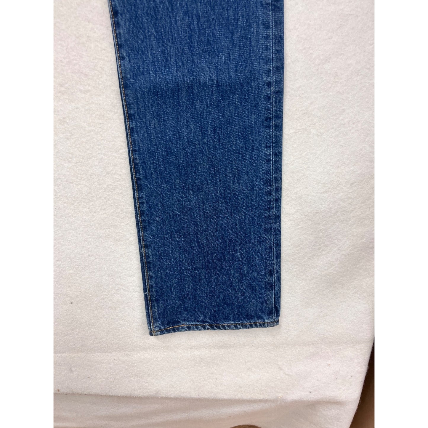 Levis 501 Straight Leg Button-Fly Jeans 37x35 Blue Denim #8433