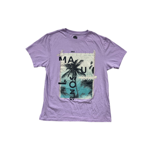 Maui & Sons Lavender Graphic T-Shirt Large #217A
