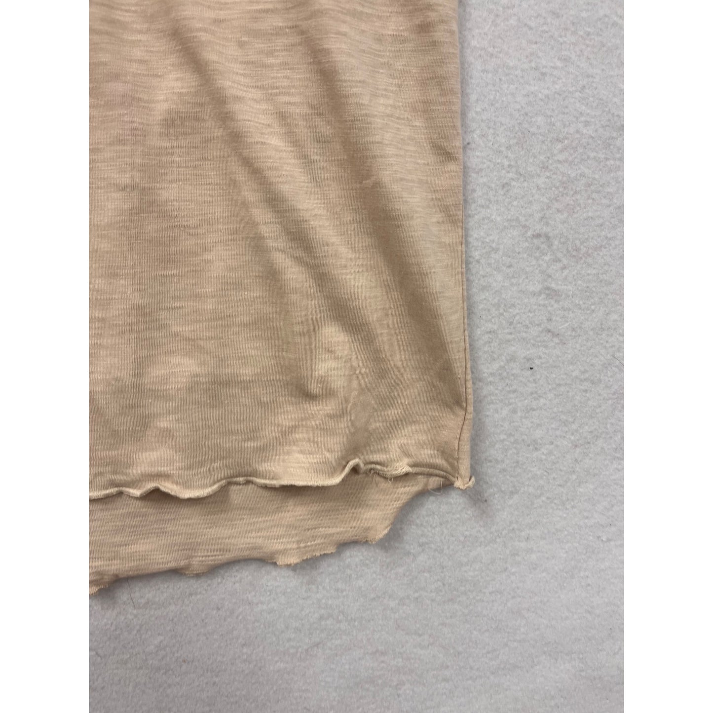 Beige V-Neck Short-Sleeve T-Shirt By Stillwater Supply Co. L #8715