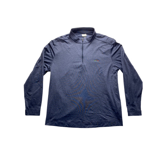 Greg Norman Mens XL Heathered Navy 1/4 Zip Pullover #7055