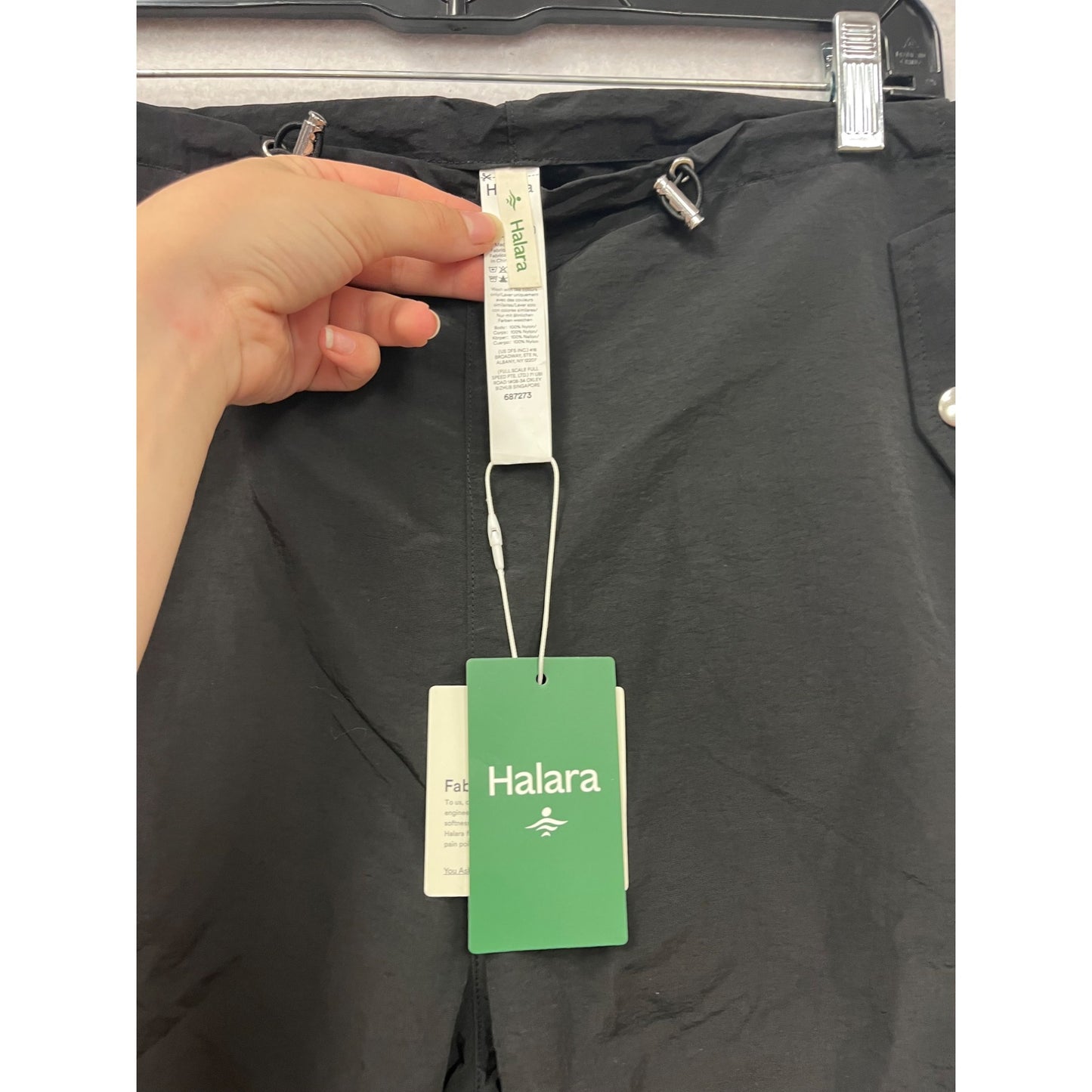 Halara Black Drawstring Ankle Pants S #776A