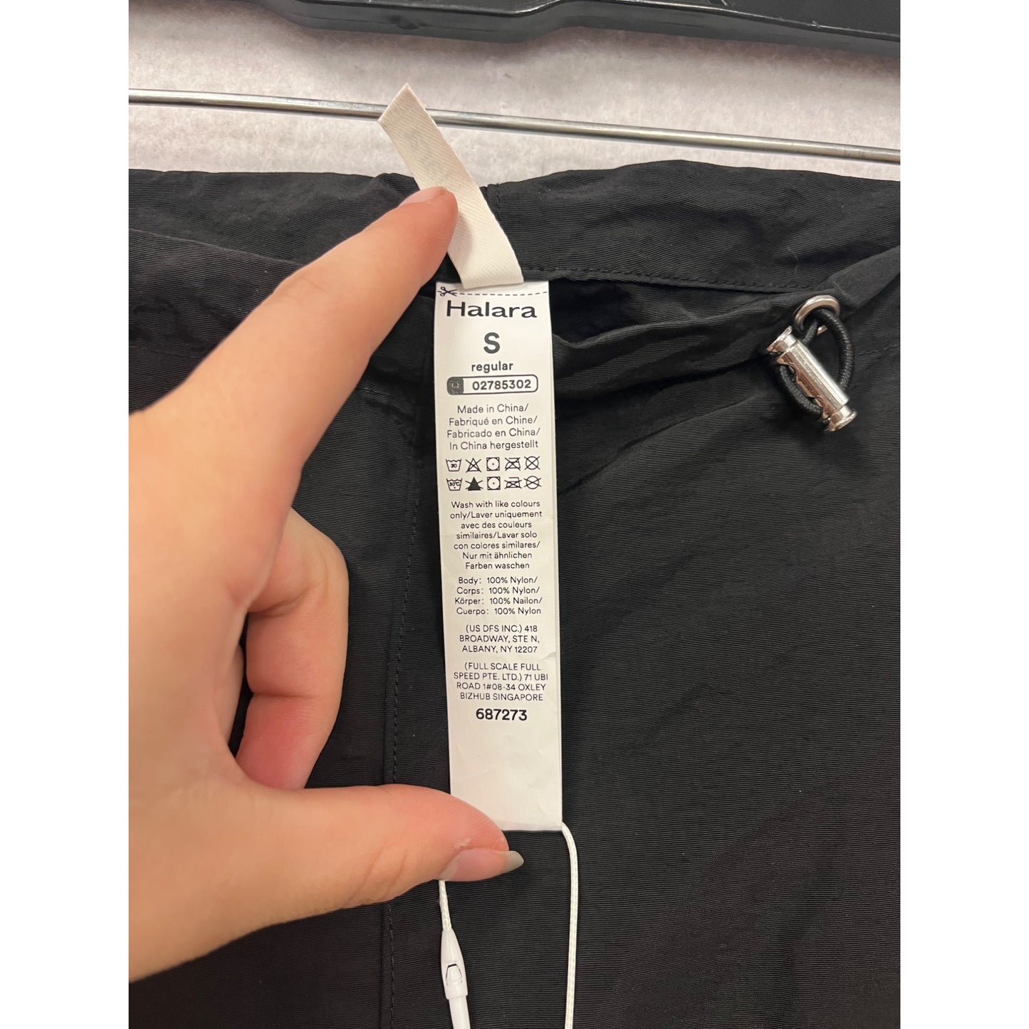 Halara Black Drawstring Ankle Pants S #776A