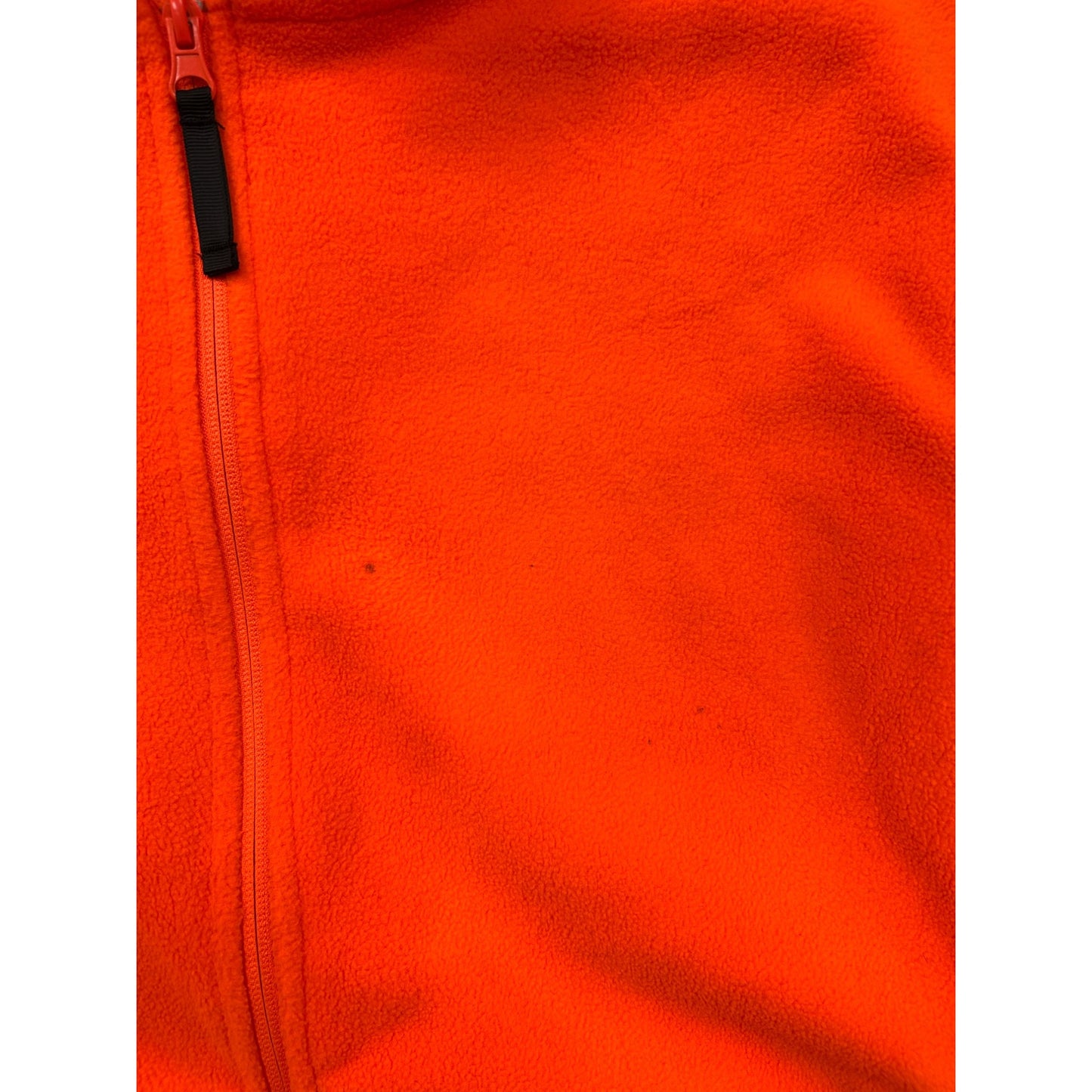 Deer Camp Mens Orange Fleece Zip-Up Hoodie Jacket #6364