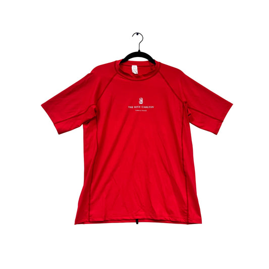 The Ritz-Carlton Turks & Caicos Red Short Sleeve Shirt S #897A