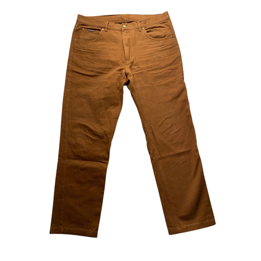Peter Christian Mens Brown Cotton Trousers W36 L30 Casual Fit #7362