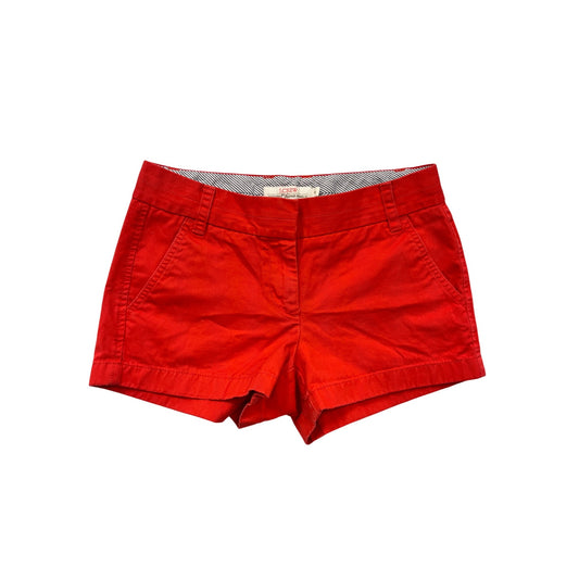 J.Crew Womens Red Chino Shorts Size 2 #6413