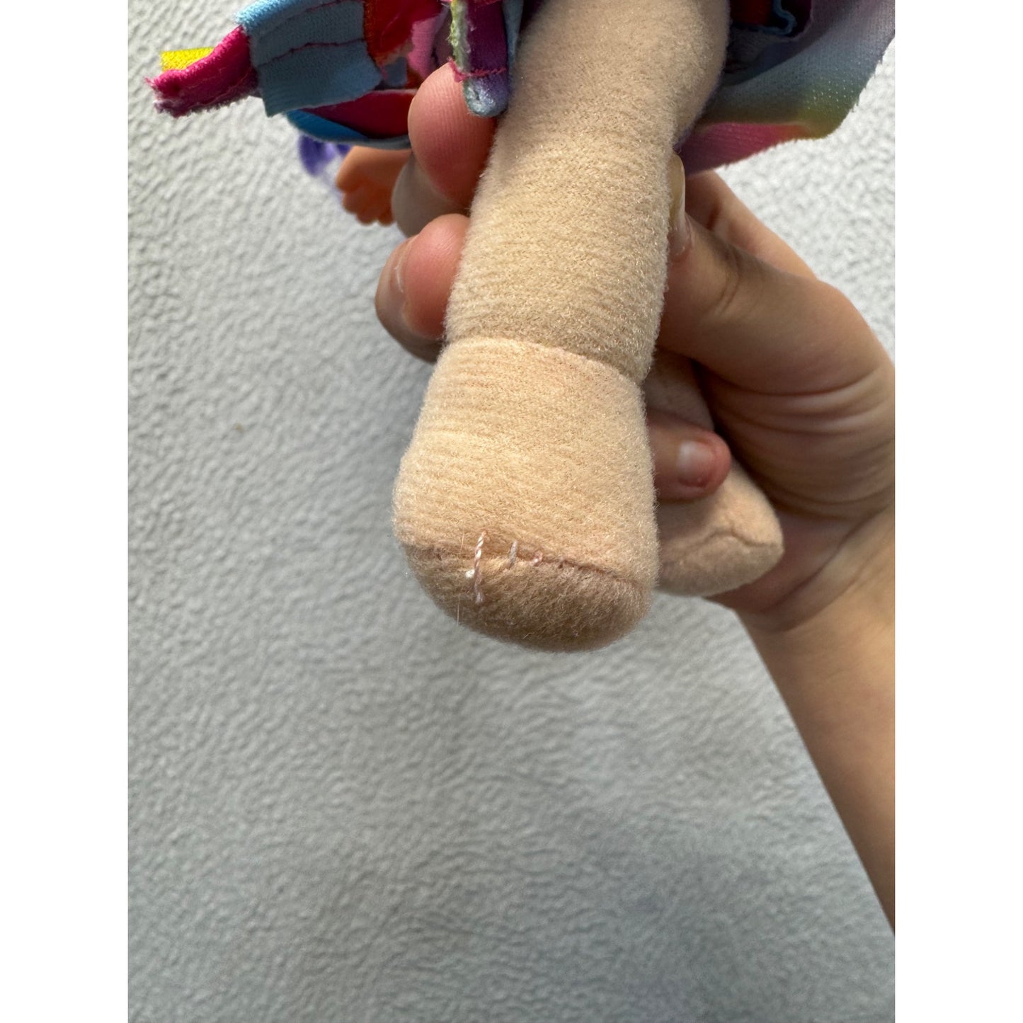 Rainbow Outfit Plush Doll With Purple Hair By Gi-Go Toys #9975