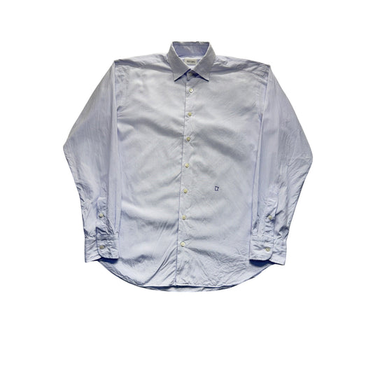 Ascot Chang Blue Checkered Dress Shirt #9309