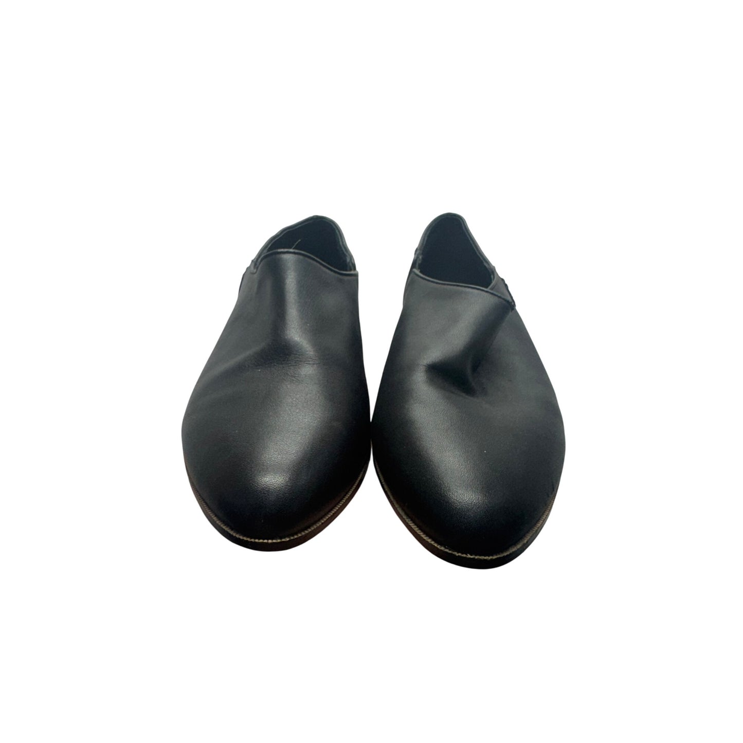 Kelsi Dagger Black Leather Slip-On Loafers Size 7.5 #9803