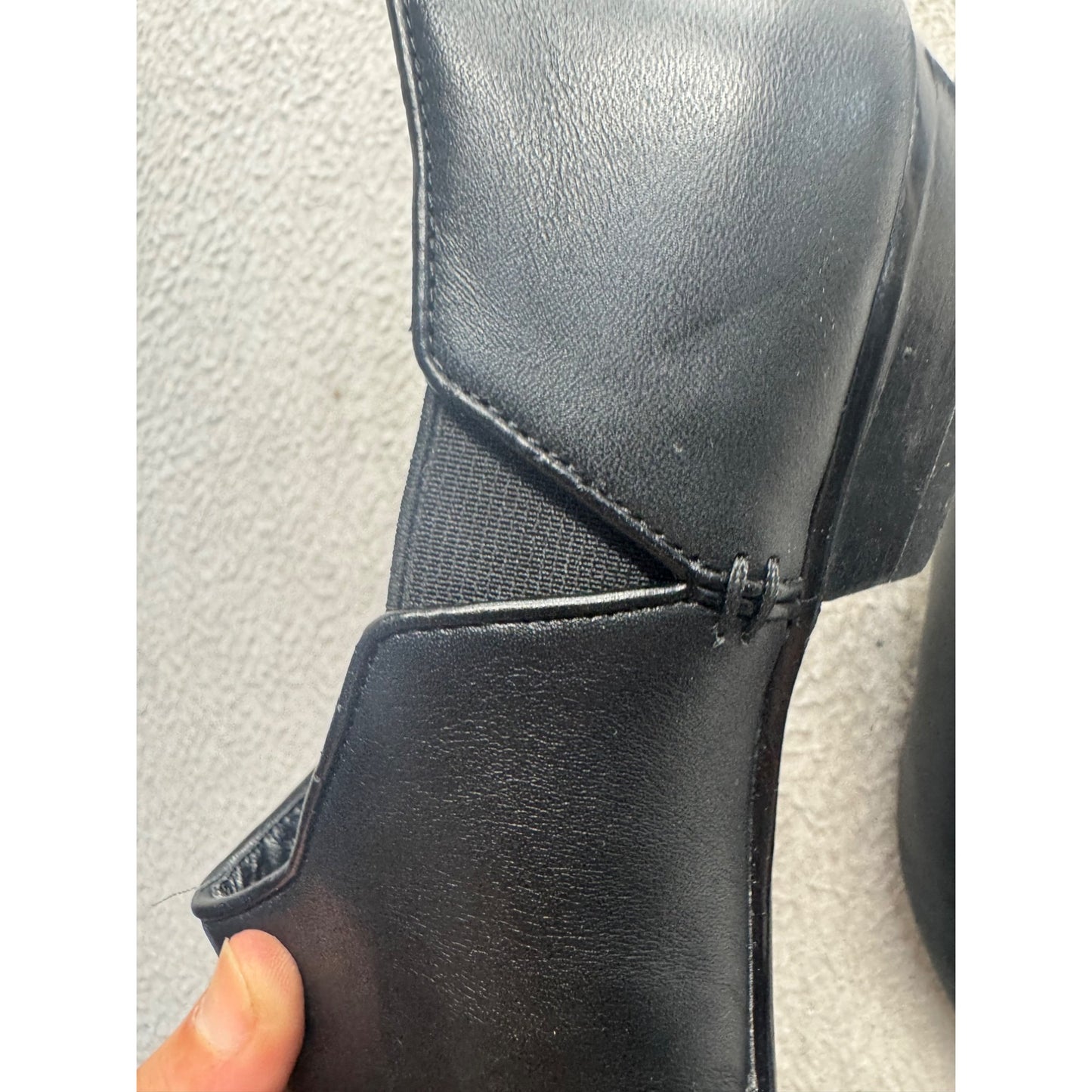 Kelsi Dagger Black Leather Slip-On Loafers Size 7.5 #9803