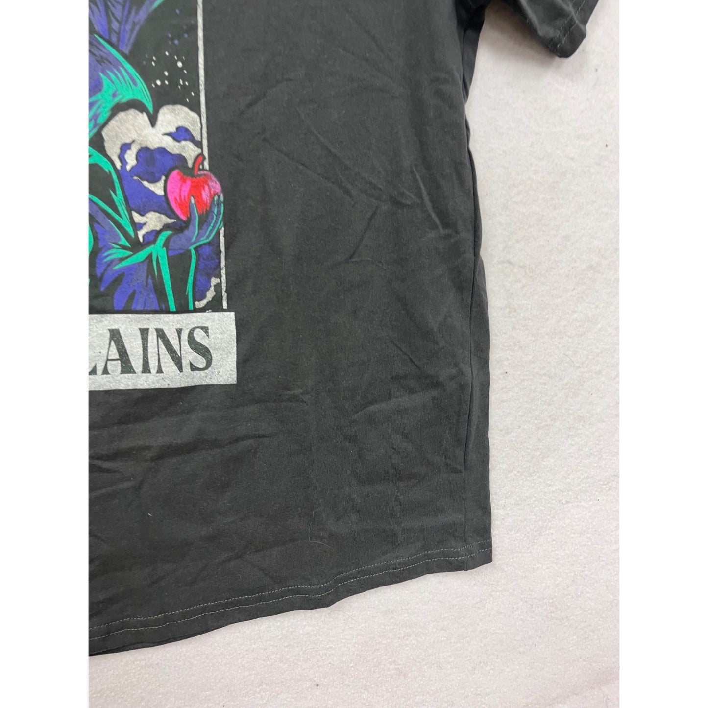 Disney Villains Black Graphic T-Shirt Size Large #8750