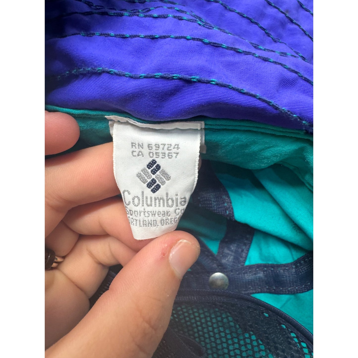 Columbia Bora Bora Booney Ii Unisex Outdoor Sun Protection Hat Teal Blue #65B