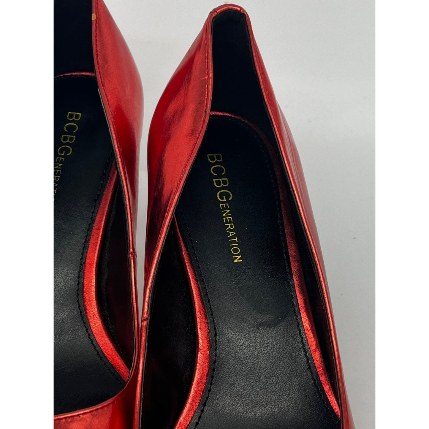 Women’s BCBG Metallic Red Heels #2495