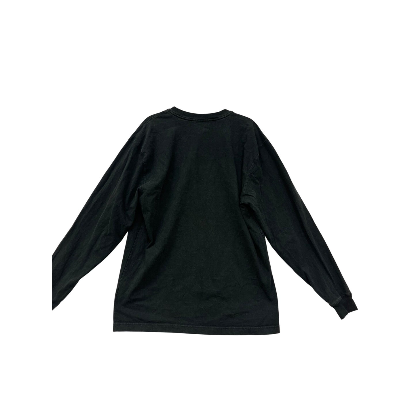 Carhartt Black Long-Sleeve Henley Shirt M #8950