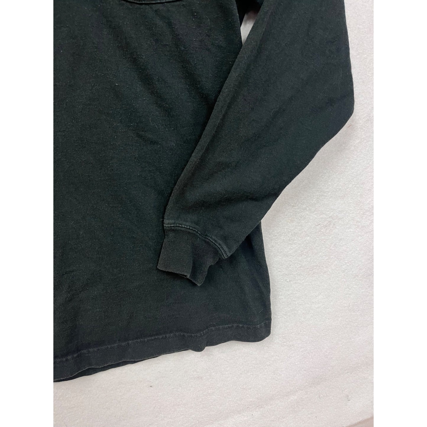 Carhartt Black Long-Sleeve Henley Shirt M #8950