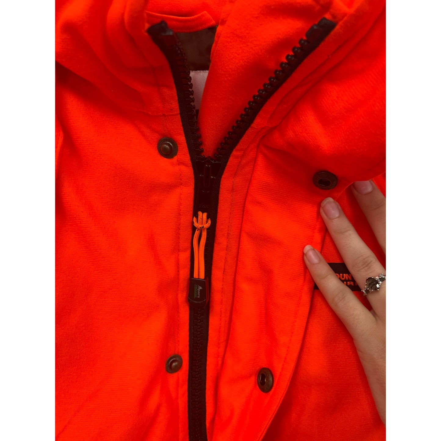 Mountn Prairie Orange Insulated Winter Jacket W/ Hood #85A